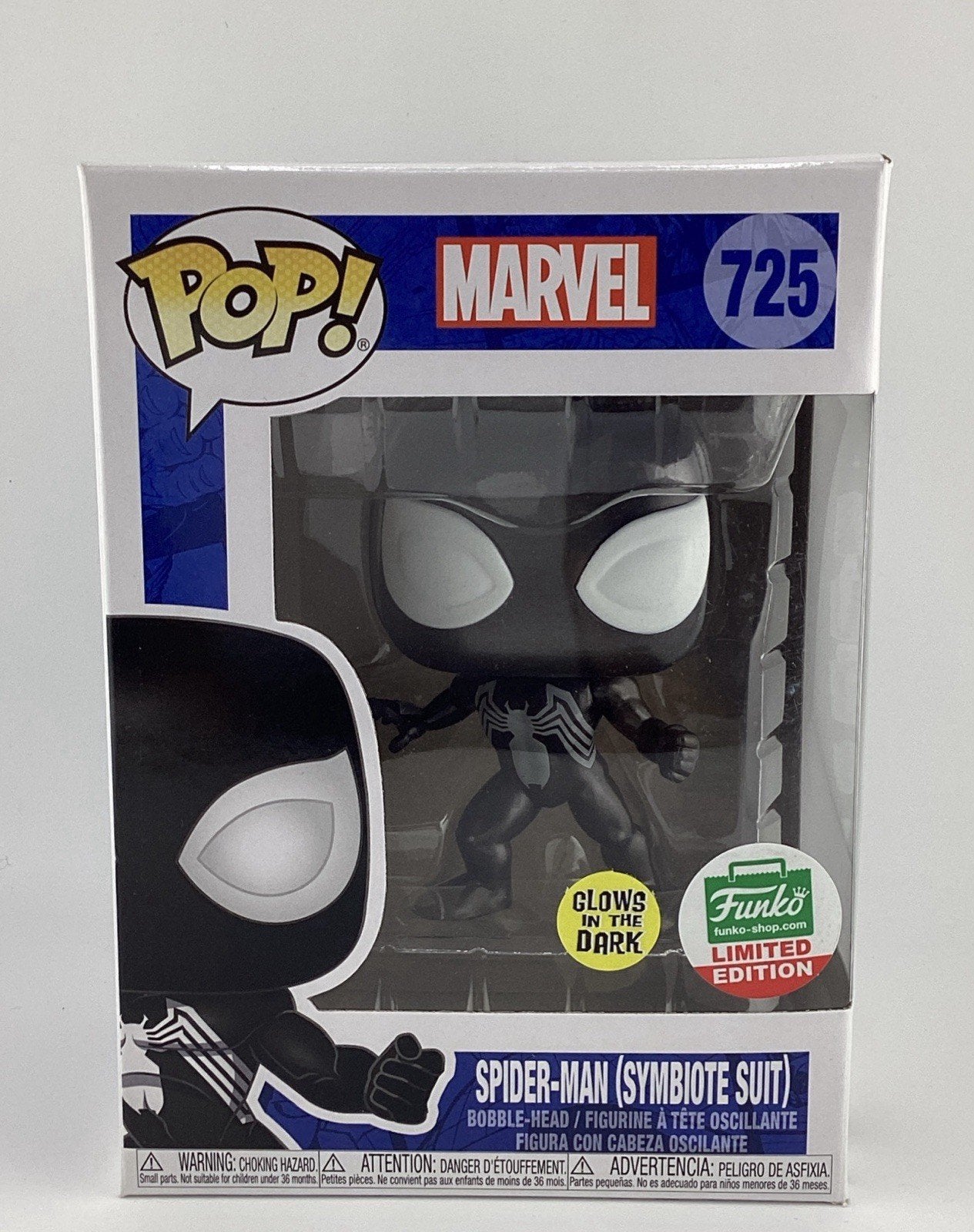 Funko Pop! Vinyl: Marvel - Spider-Man (Symbiote Suit) (Glows) #725