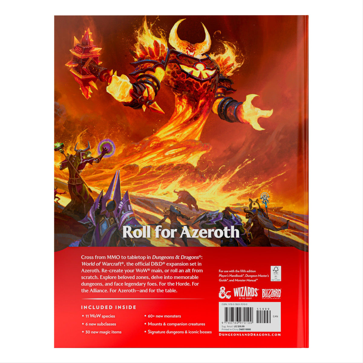 Dungeons & Dragons World of Warcraft Tabletop Roleplaying Adventure Game, Fantasy RPG Setting for Fans, Epic Heroes, Quests, Alliances & Legendary Adventures (PREORDER - Release Date November 17, 2026)
