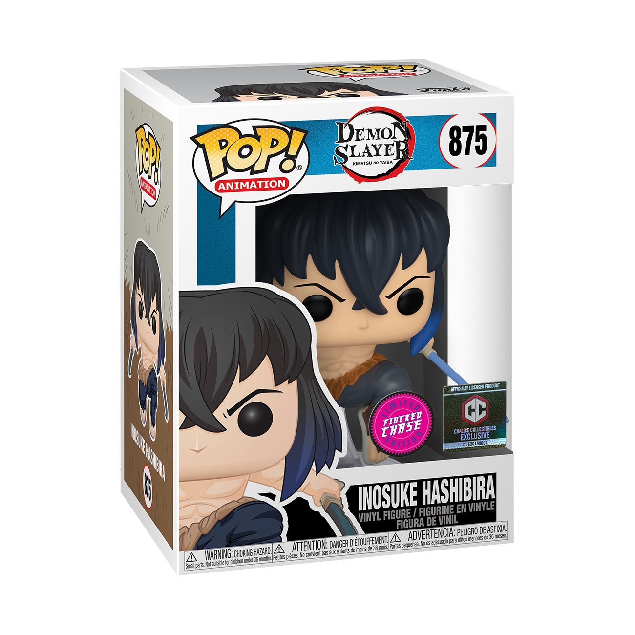 Funko Pop! Vinyl: Demon Slayer: Inosuke Hashibira #875 Flocked Chase