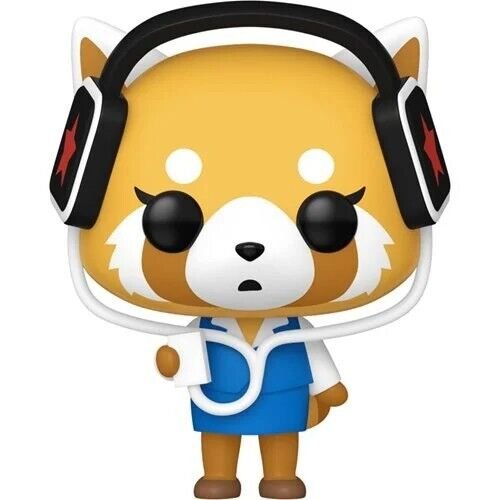 Aggretsuko with Headphones Funko Pop! Sanrio Aggretsuko - Approx. 3 1/2" Collectible Vinyl Figure #97 with Display Box Protector Case