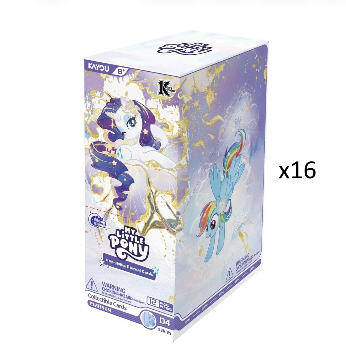 Kayou My Little Pony Friendship Eternal Moon Edition 004A-NA Trading Card Master Case, 192 Booster Packs, 16 Displays, 8 Cards per Pack