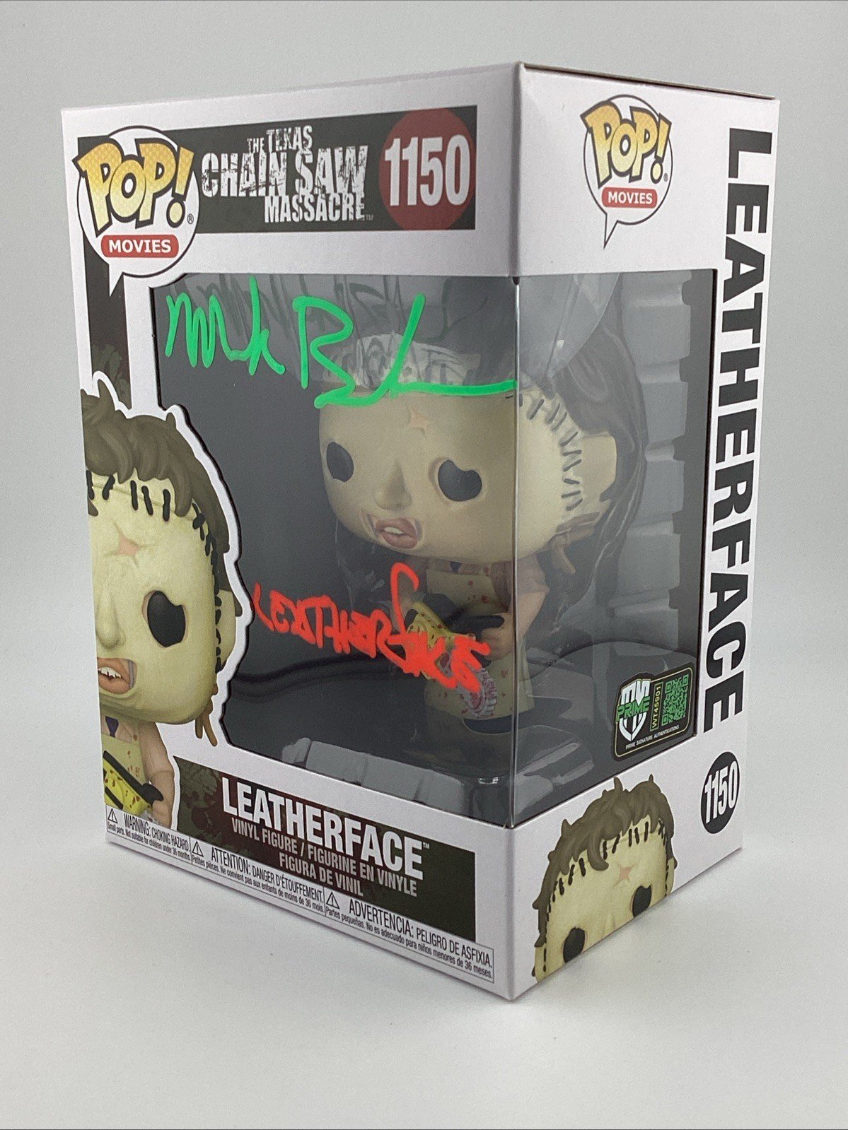 Funko Pop! Vinyl: Texas Chainsaw Massacre -Leatherface #1150 Signed Mark Burnham
