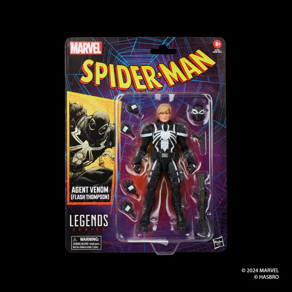 Agent Venom (Flash Thompson) Marvel Legends Series Spider-Man - Collectible 6 Inch Action Figure by Hasbro