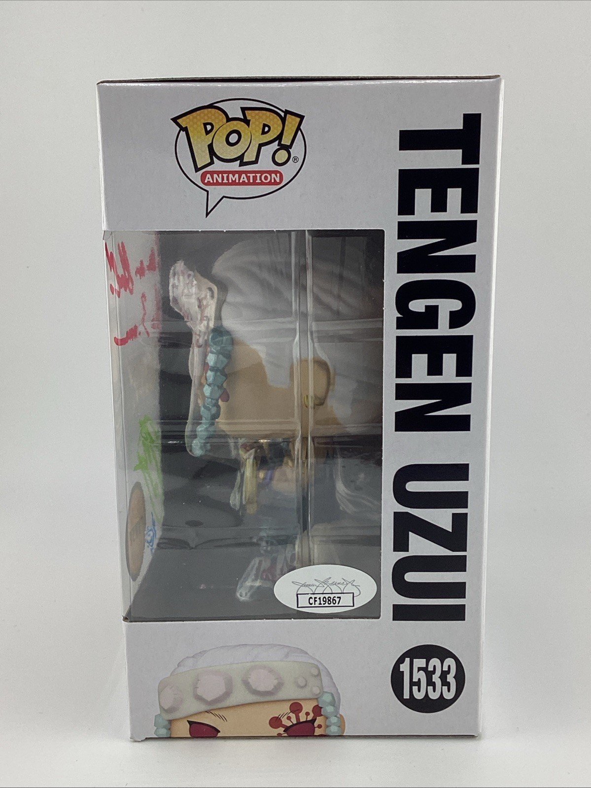 Funko Pop! Demon Slayer -Tengen Uzui CHASE - Signed By Ray Chase *JSA* #1533