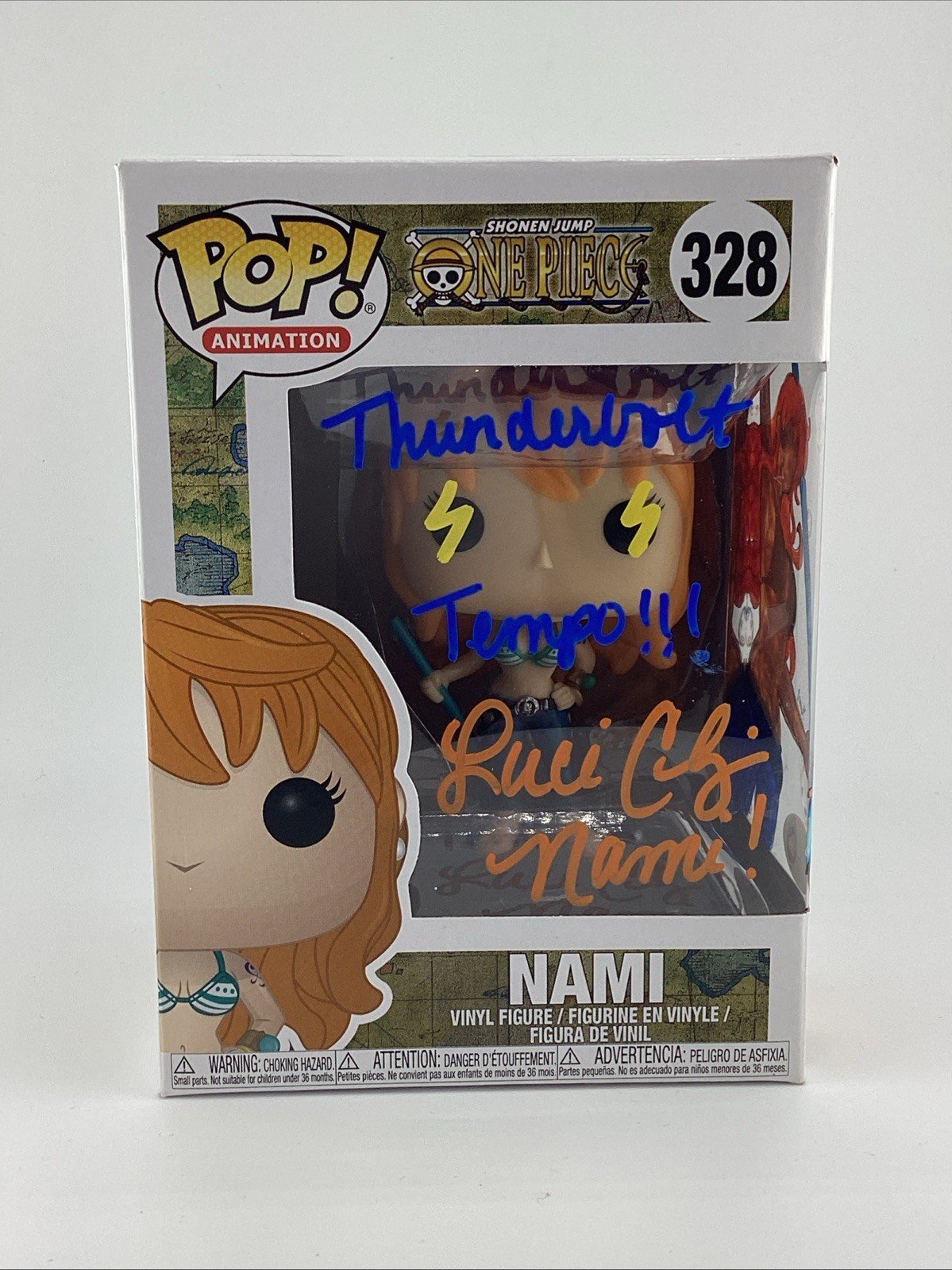 Funko Pop! Vinyl: One Piece - Nami Signed Luci Christian & Artwork JSA #328
