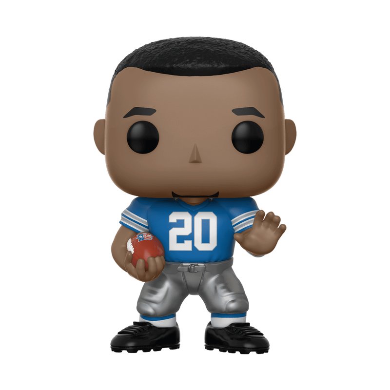 Barry Sanders Funko Pop! Football NFL Detroit Lions - Approx. 4" Collectible Vinyl Figure #81 with Display Box Protector Case