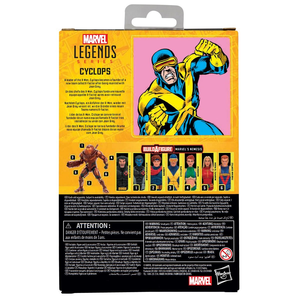 Cyclops Marvel Legends Series X-Men - 6" Build A Figure Marvel's Nemesis by Hasbro