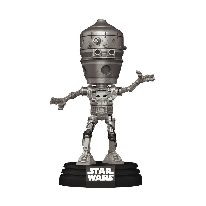 IG-12 with Grogu Funko Pop! Deluxe Lights and Sounds - Approx. 6.75" Collectible Exclusive Vinyl Figure #720 with Window Display Box