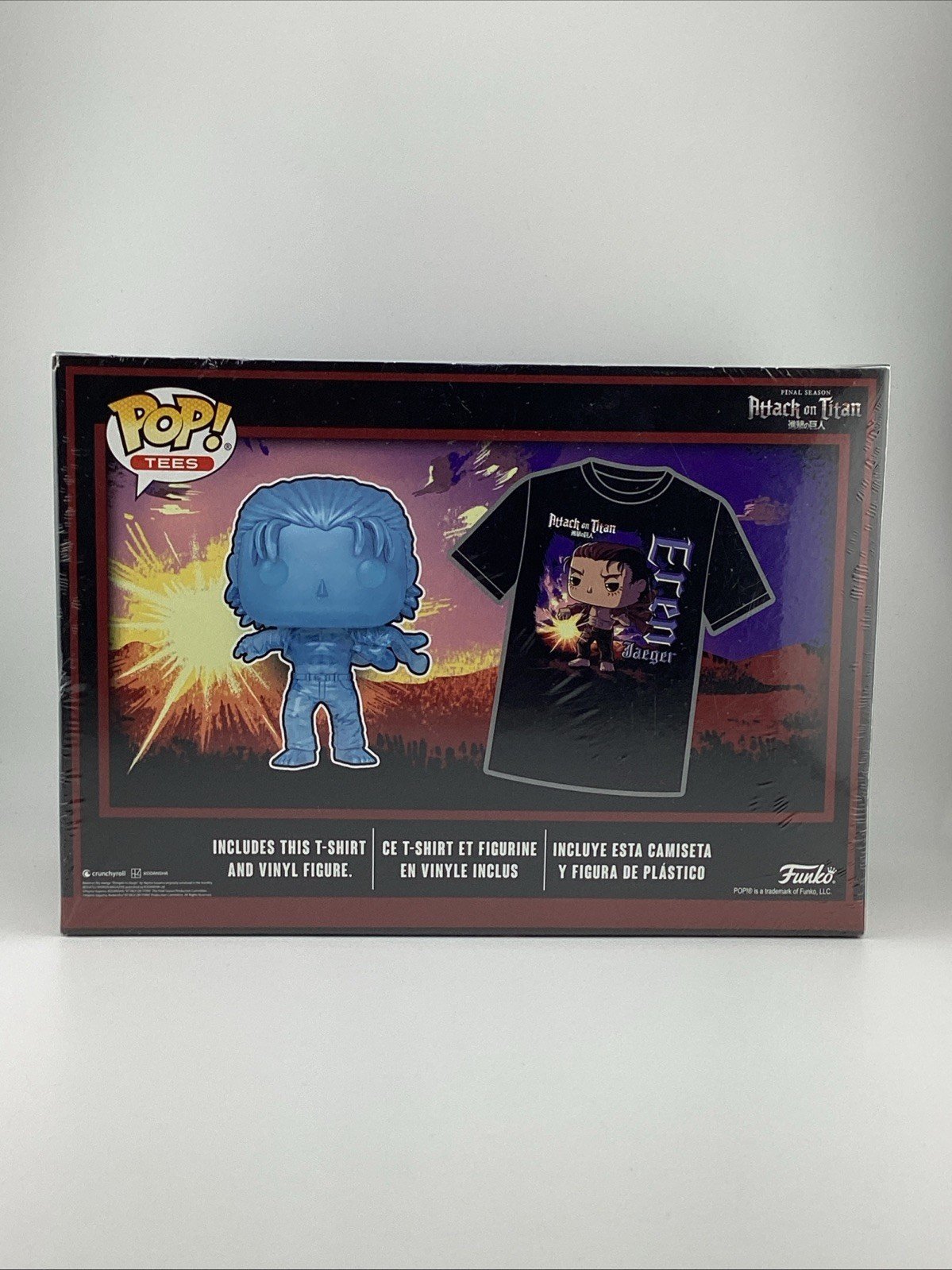 Funko Pop! Vinyl & Tee Attack On Titan Eren w/ Marks ( X-Large) #1321