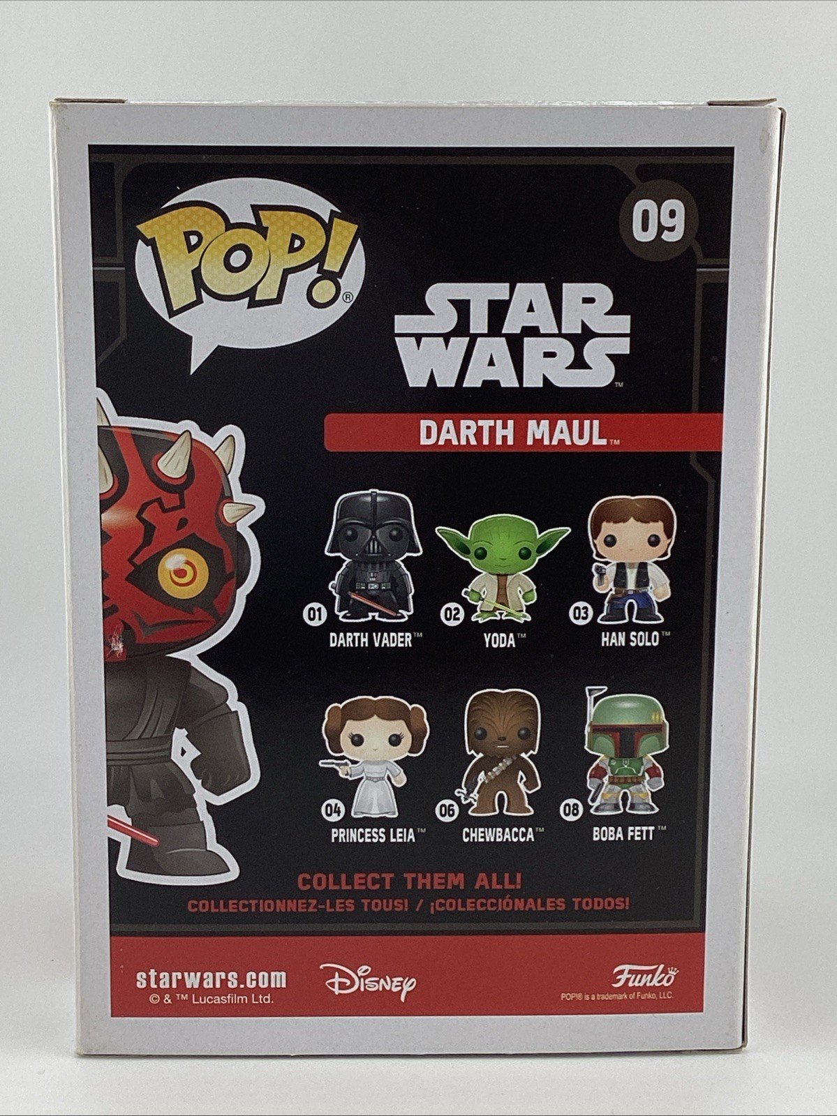 Funko Pop! Vinyl: Star Wars - Darth Maul #09 Signed Ray Park