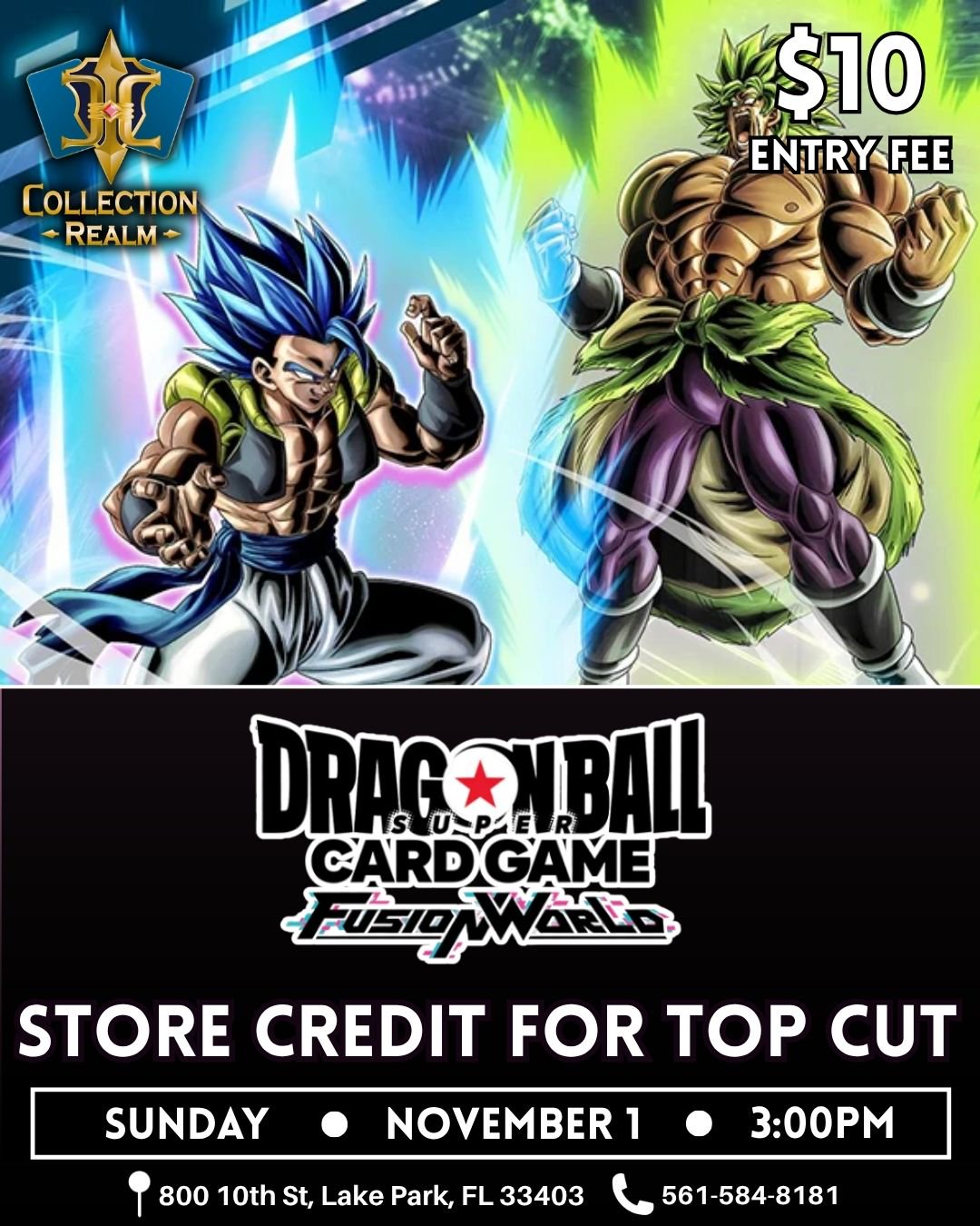 Dragon Ball Super – Fusion World Tournament – November 1 2026 (Sunday) 3:00 PM