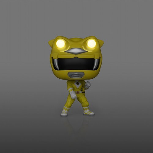 Yellow Ranger #1781 Funko Pop! Movies Mighty Morphin Power Rangers: The Movie - Approx. 3 3/4" Glows In The Dark Collectible Vinyl Figure Bundled with Display Box Protector Case