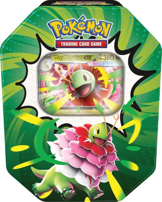 Pokemon Ascended Heroes Mega Meganium Ex Tin