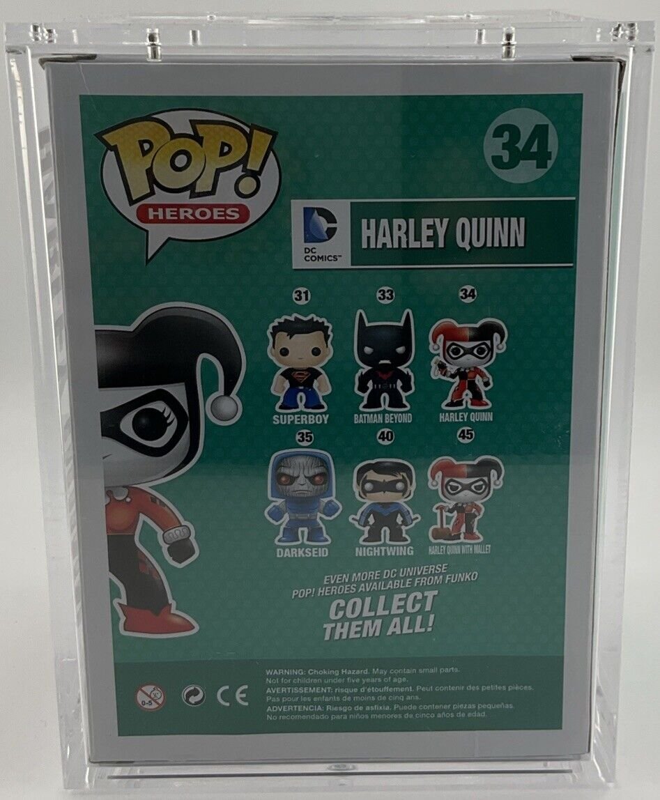 Funko POP! Heroes (DC Comics) Harley Quinn #34 Prototype + Keychain Prototype