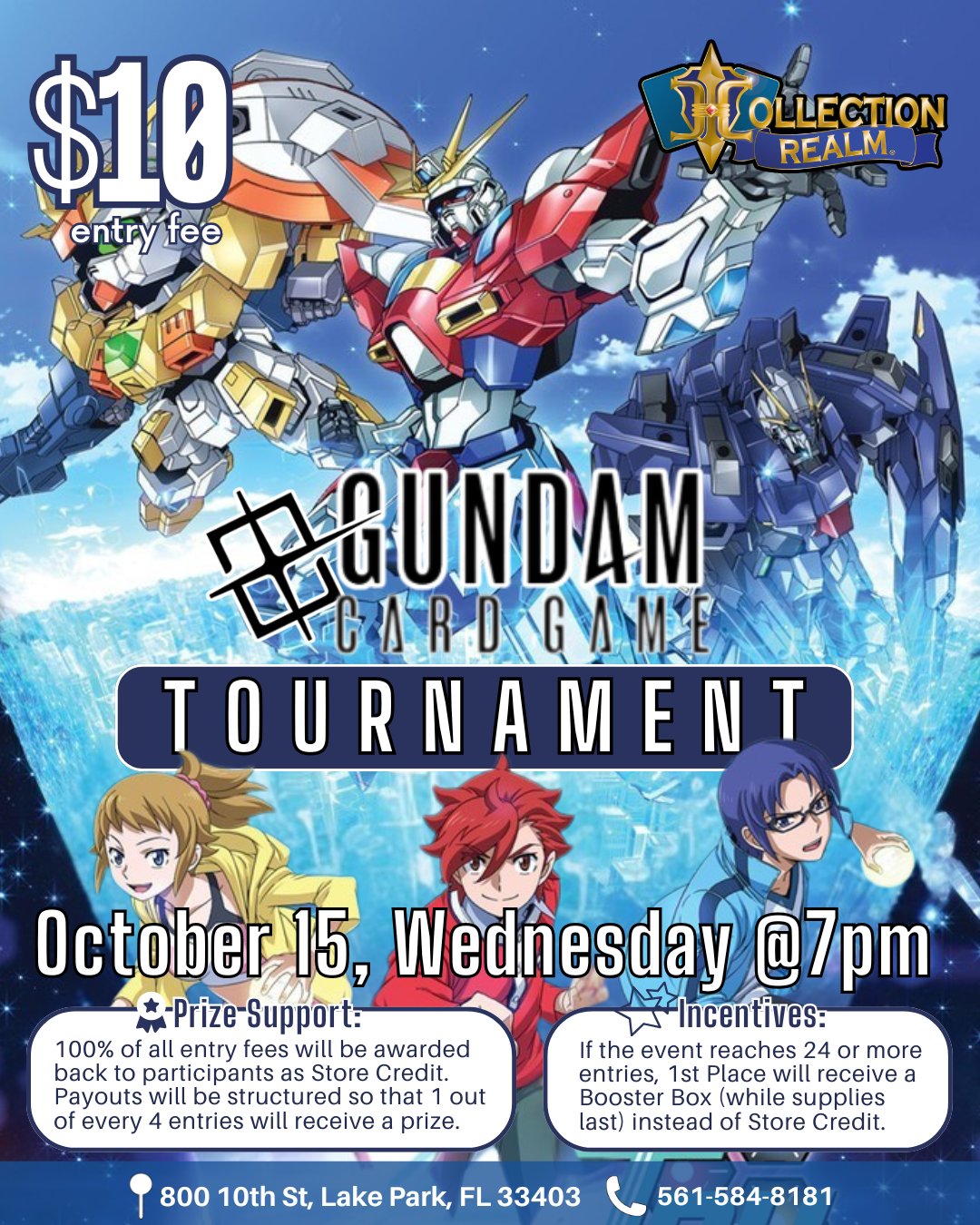 Gundam Card Game Tournament – Wednesday, October 15 at 7:00 PM