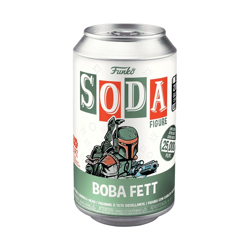Boba Fett Funko Soda! Star Wars - Approx. 4" Exclusive Vinyl Figure in Collectible Soda Can