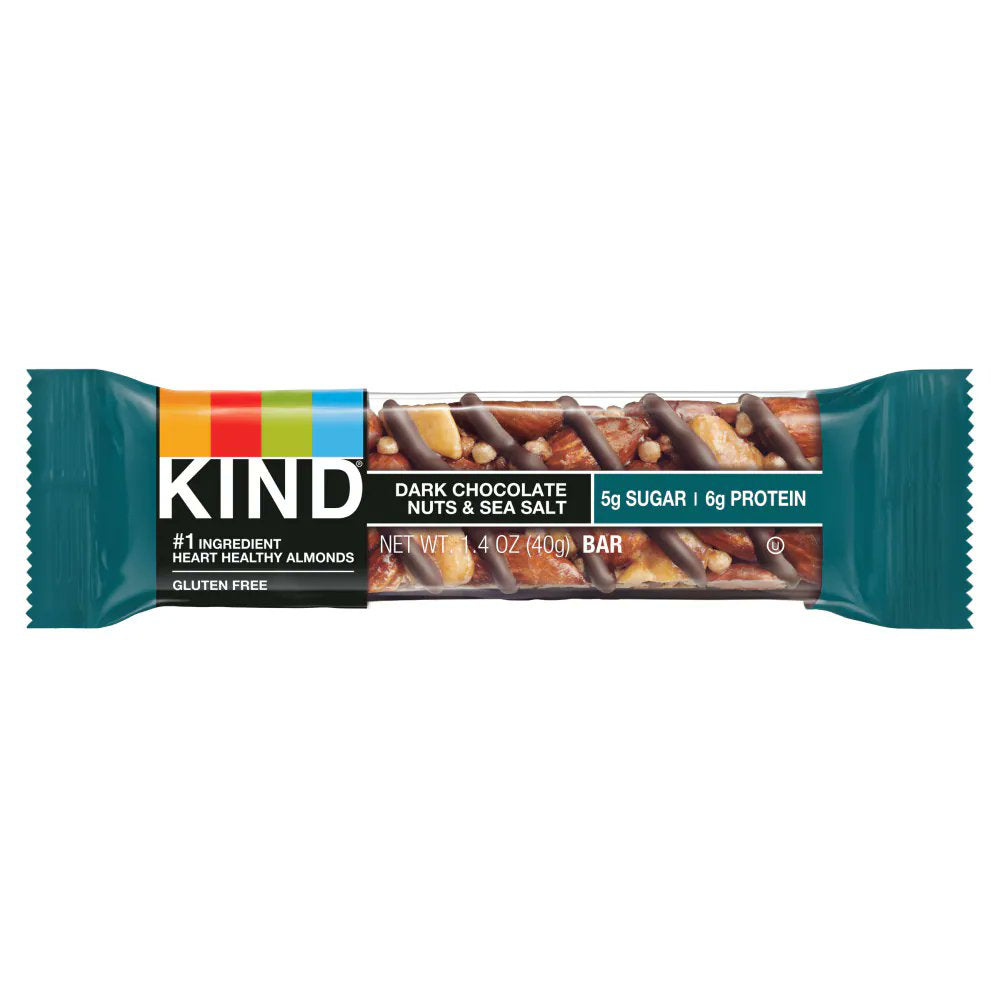 KIND Dark Chocolate Nuts and Sea Salt Protein Bar