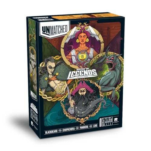Unmatched: Battle of Legends Volume 3 Board Game by Restoration Games – 2 to 4 Player Strategy Game, Ages 9+