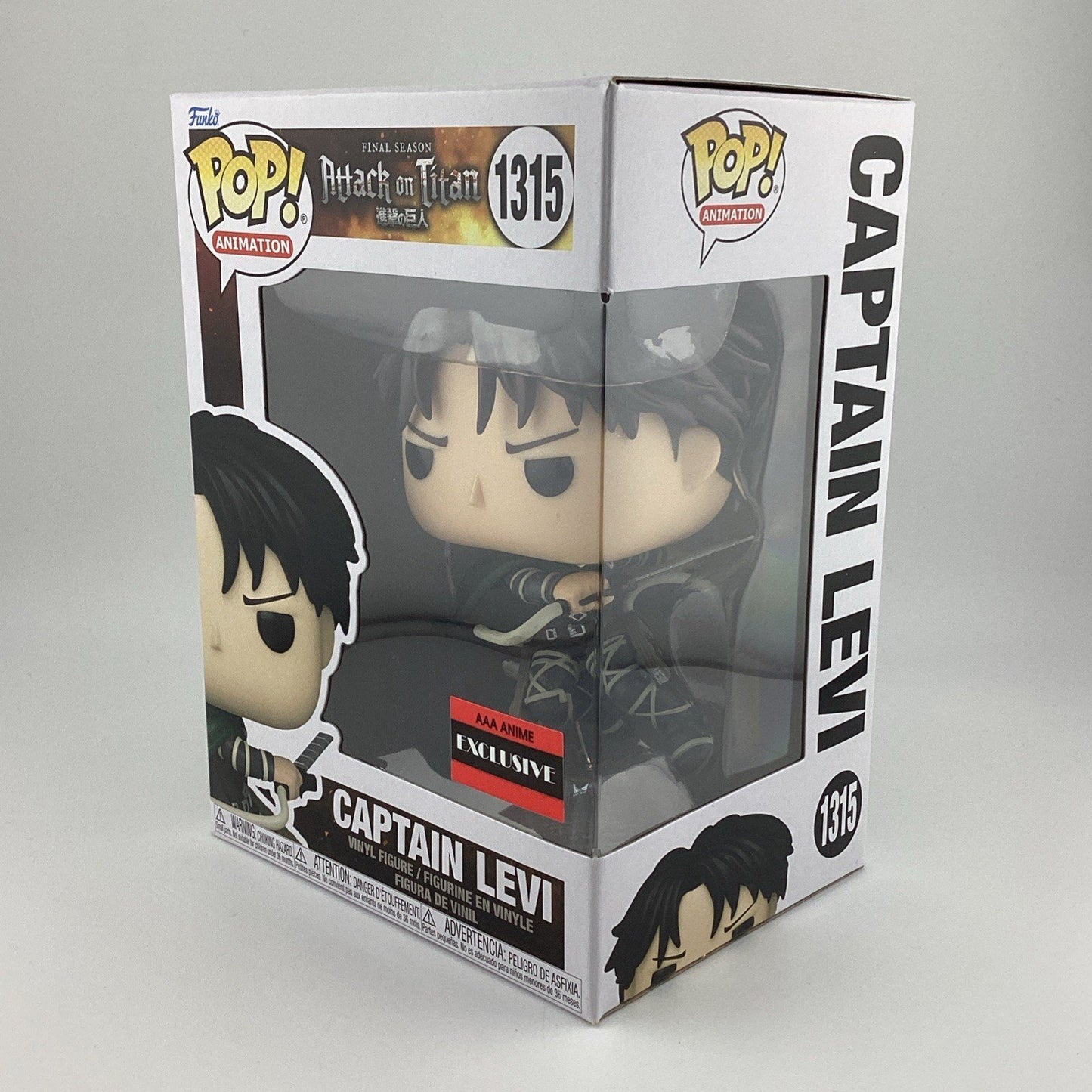Funko Pop! Vinyl: Attack on Titan - Captain Levi - AAA Anime (Exclusive) #1315