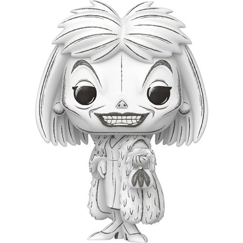 Cruella De Vil #1647 Funko Pop! Disney Sketched 101 Dalmatians - Approx. 4 1/4" Collectible Vinyl Figure Bundled with Display Box Protector Case - Estimated Arrival: Oct. 2025 (PRE-SALE)