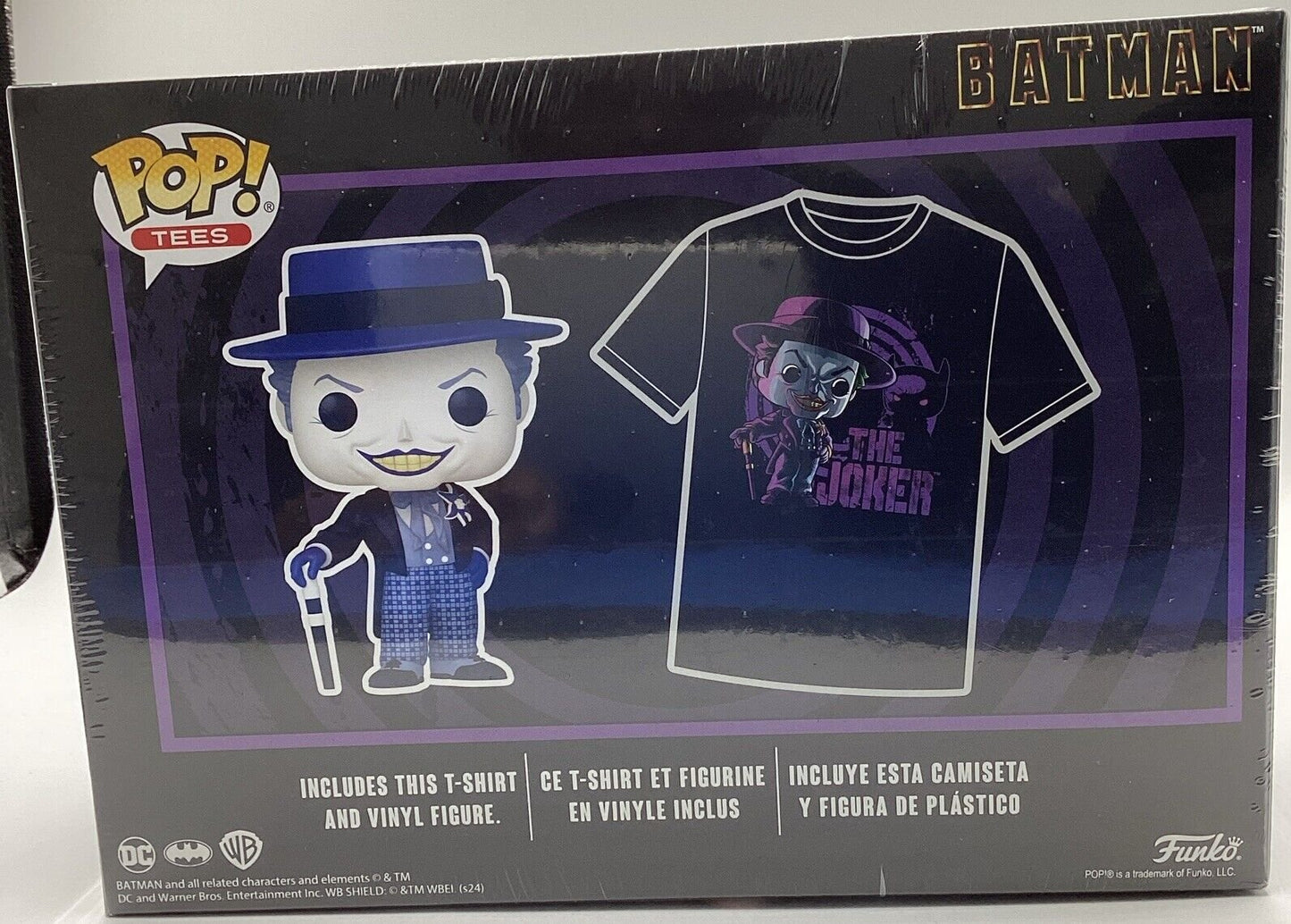 Pop! Tees DC Batman (1989) The Joker Xtra-Large Only In Pop! & Tee