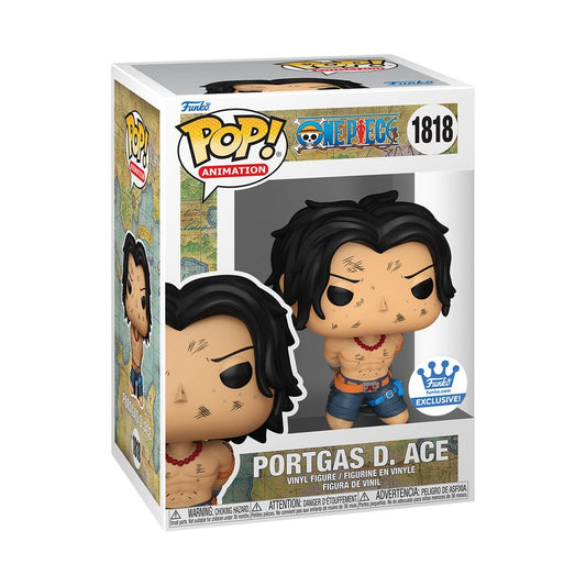 Portgas D. Ace (Execution) Funko Pop! Animation One Piece - Approx. 3.55" Exclusive Collectible Vinyl Figure #1818 with Display Box Protector Case