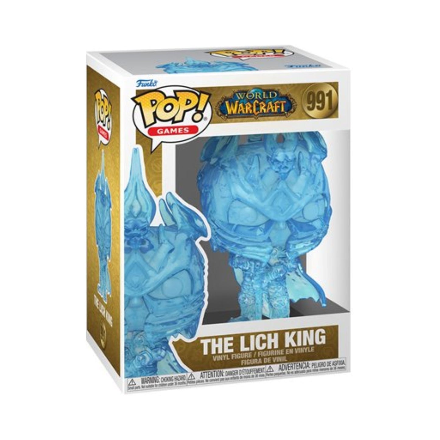 The Lich King Funko Pop! Games: World of Warcraft - Collectible Vinyl Figure #991 with Display Box Protector Case