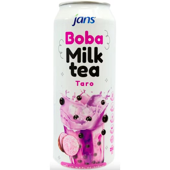 Jans Boba Milk Tea Taro