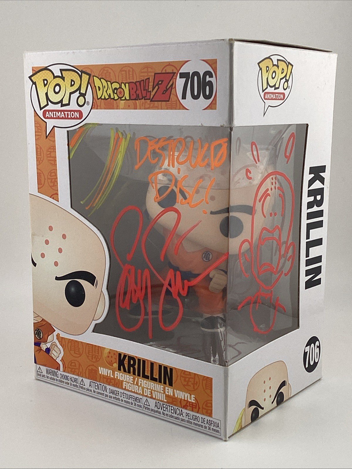 Funko Pop! Vinyl: Dragon Ball - Krillin with Destructo Disc #706