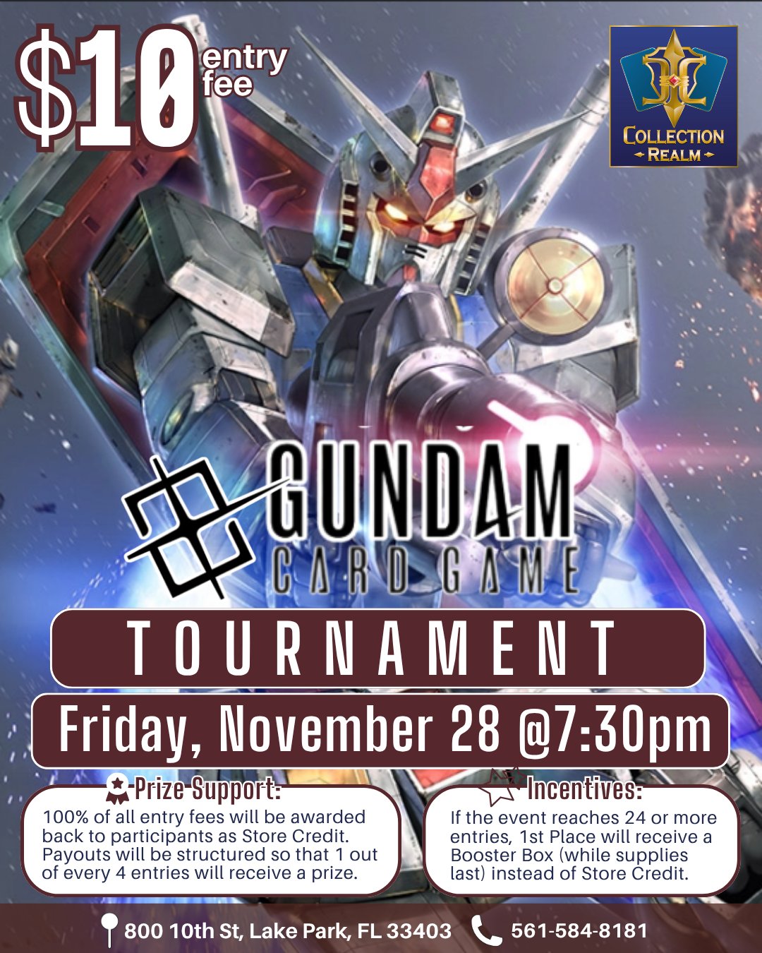 Gundam Card Game Tournament – Friday, November 28, 7:30 PM