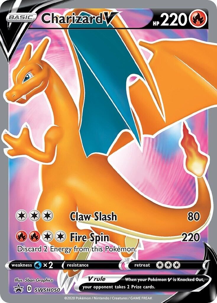 2020 Pokemon TCG: Champion's Path ETB Promo SWSH050 Charizard V PSA 10