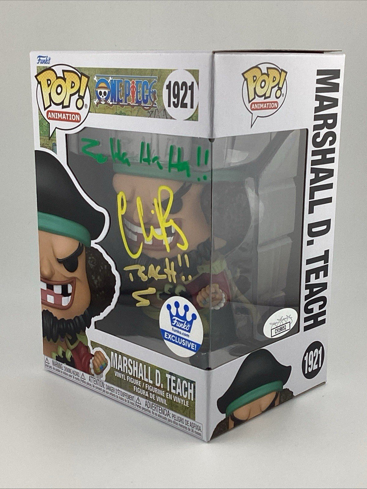 Funko Pop! One Piece - Marshall D. Teach - Funko Excl Signed Chris R #1921