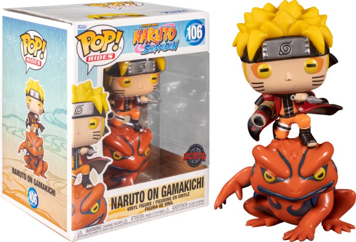Funko Pop! Rides Naruto Shippuden - Naruto On Gamakichi Special Edition #106