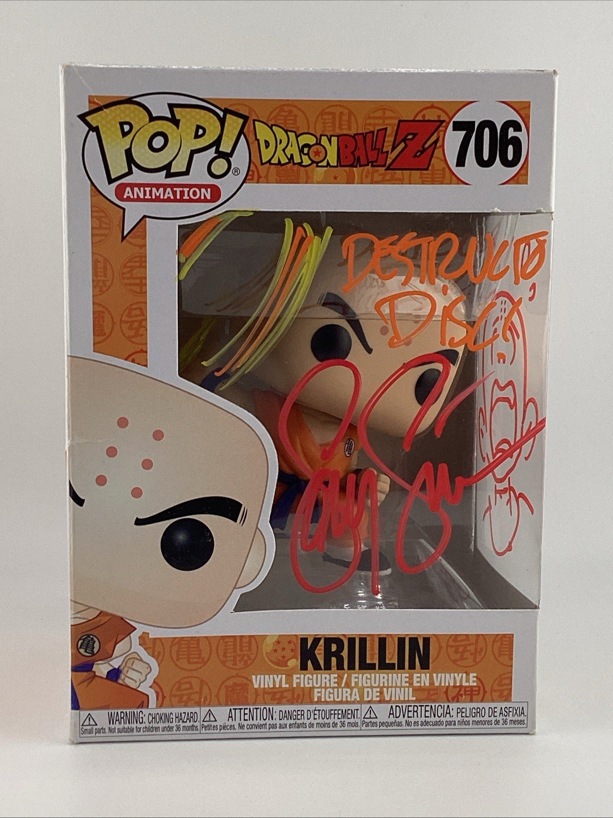 Funko Pop! Vinyl: Dragon Ball - Krillin with Destructo Disc #706