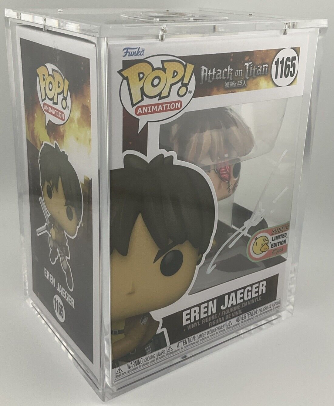 Funko Pop! Eren Jaeger #1165 - Signed By Yuriko Yamaguchi - SMEYE Custom 12pcs