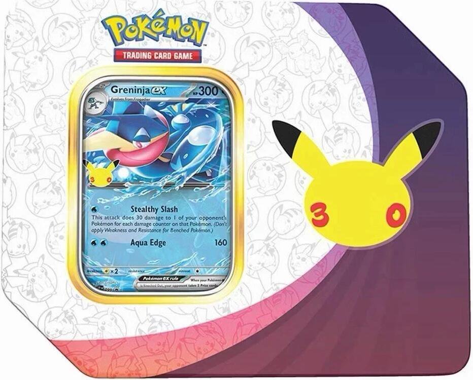 Pokemon 30th Anniversary Ex Tin Greninja