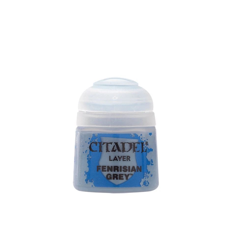 Warhammer Citadel Base Fenrisian Grey Paint Bottle 12ml
