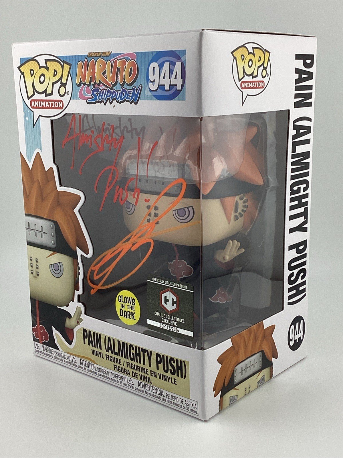 Funko Pop! Vinyl: Naruto - Pain (Glows in the Dark) - C.C Signed Troy Baker