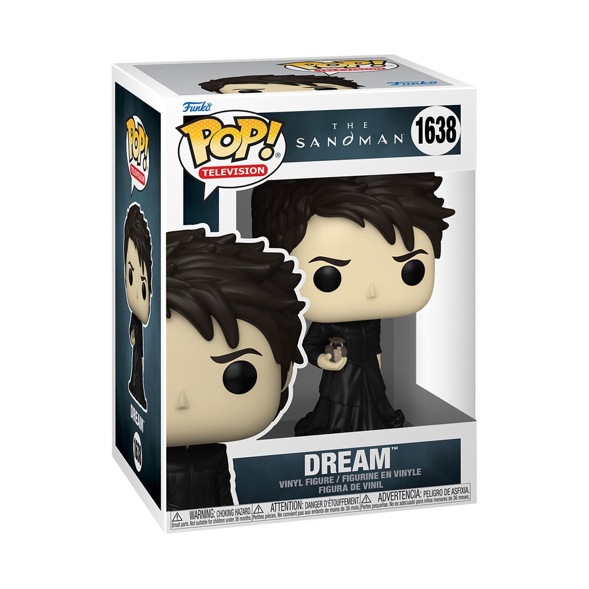 The Sandman Funko Pop! Television - Set of 4 (Dream #1638, Lucienne with Matthew #1639, Lucider #1640, and The Corinthian #1641) Collectible Vinyl Figures