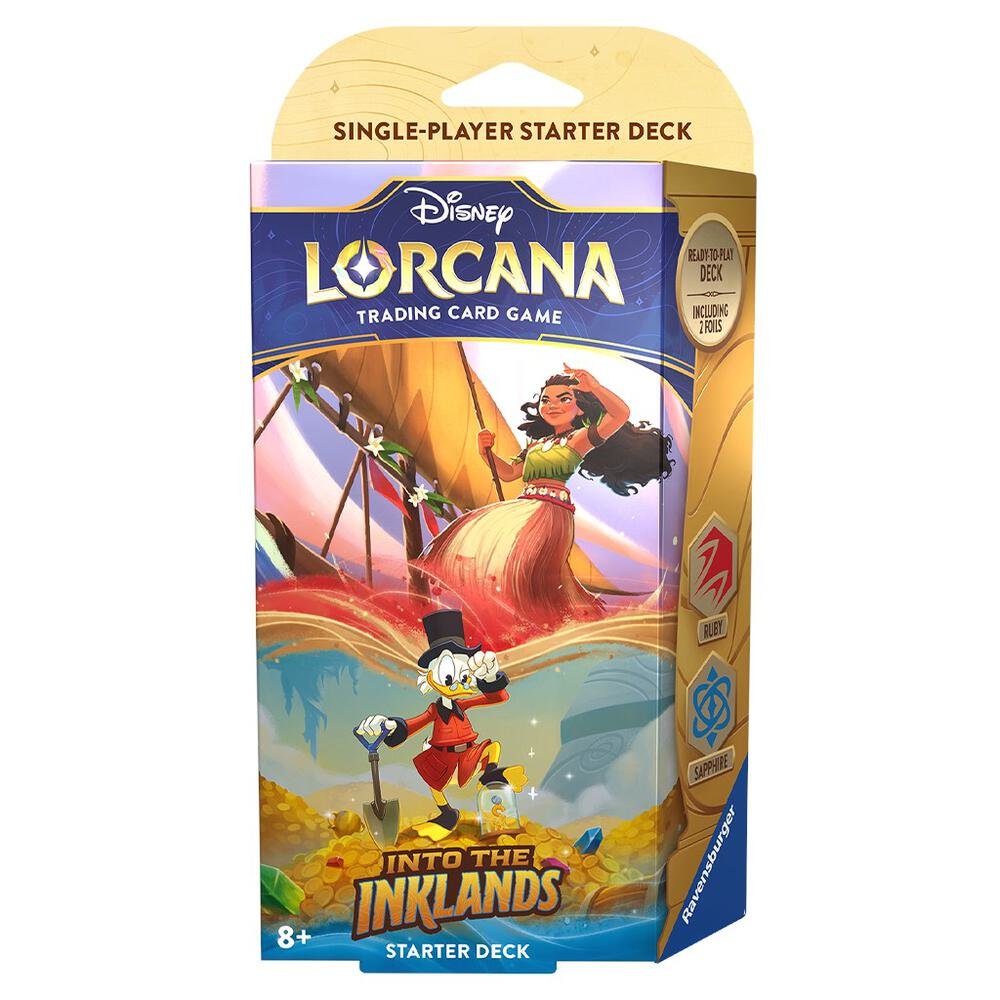 Disney Lorcana TCG Into the Inklands Ruby/Sapphire Starter Deck sealed box