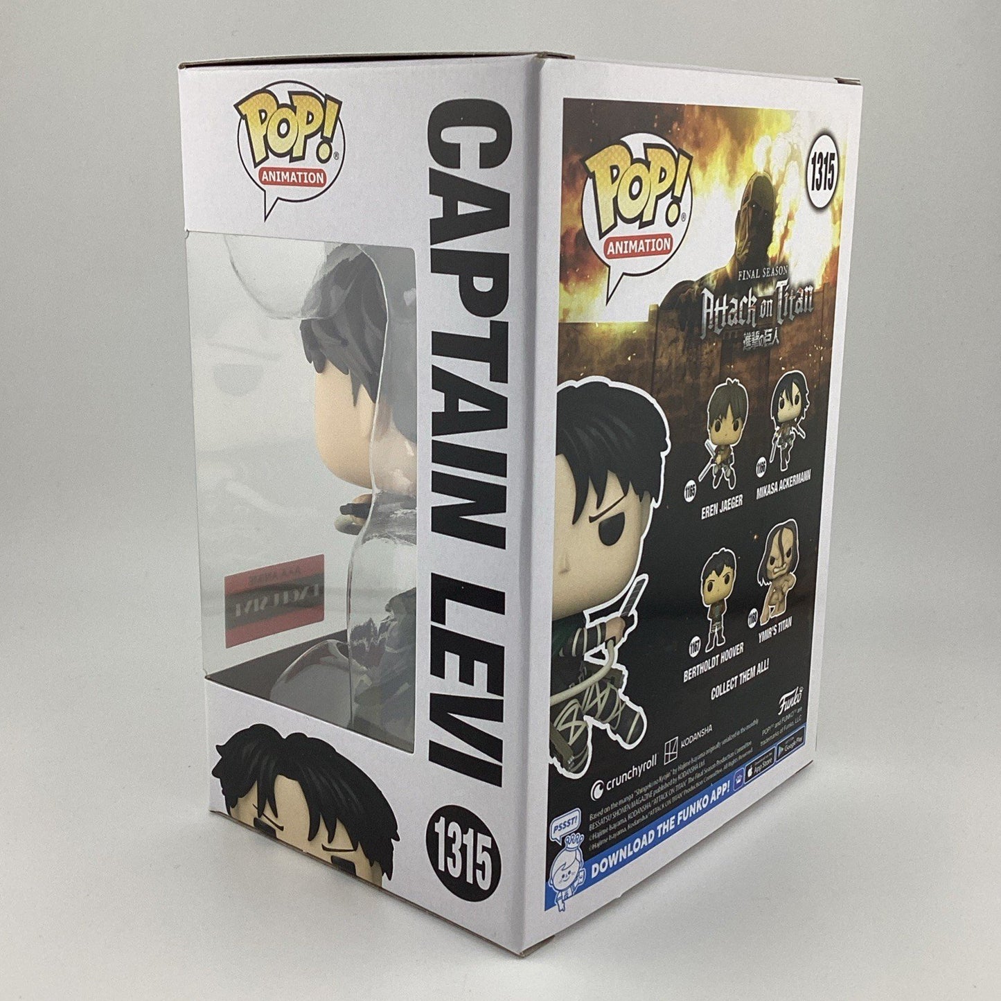 Funko Pop! Vinyl: Attack on Titan - Captain Levi - AAA Anime (Exclusive) #1315
