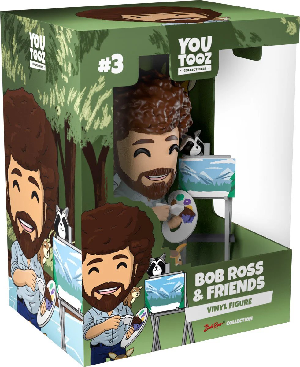 Bob Ross and Friends Youtooz Bob Ross Collection - Approx. 5" Collectible Vinyl Figure #3 with Window Display Box