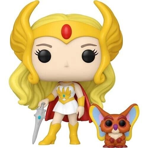 She-Ra and Kowl Funko Pop! She-Ra: Princess of Power 40th Anniversary - Approx. 4 1/4" Collectible Vinyl Figure #1800 Bundled with Display Box Protector Case