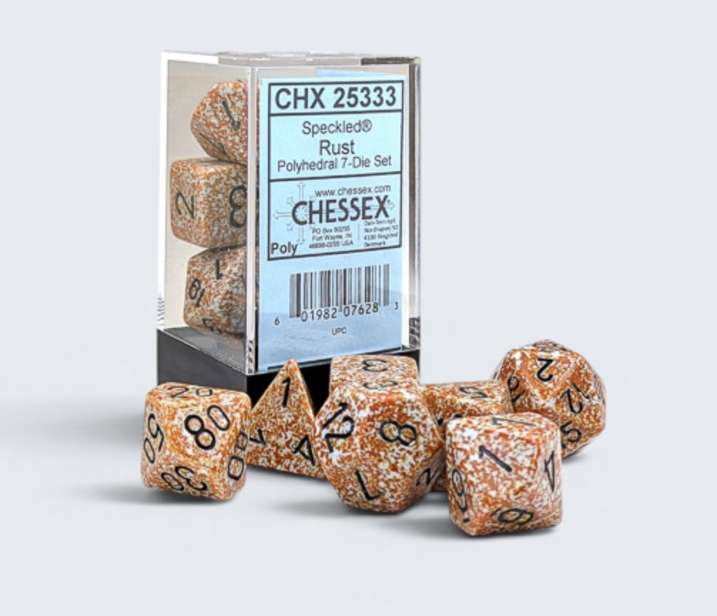 Chessex Dice 7-Die Speckled - Rust