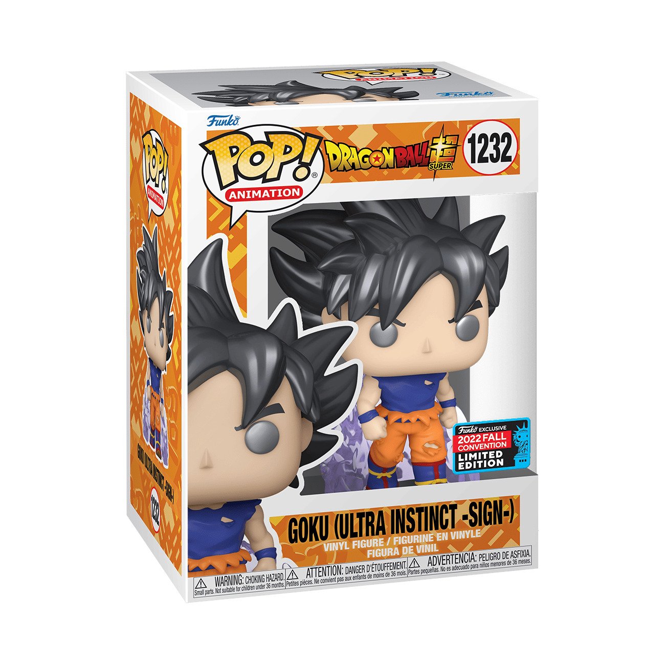 Funko Pop! Vinyl: Dragon Ball - Goku (Ultra Instinct -Sign-) #1232 - NYCC LE
