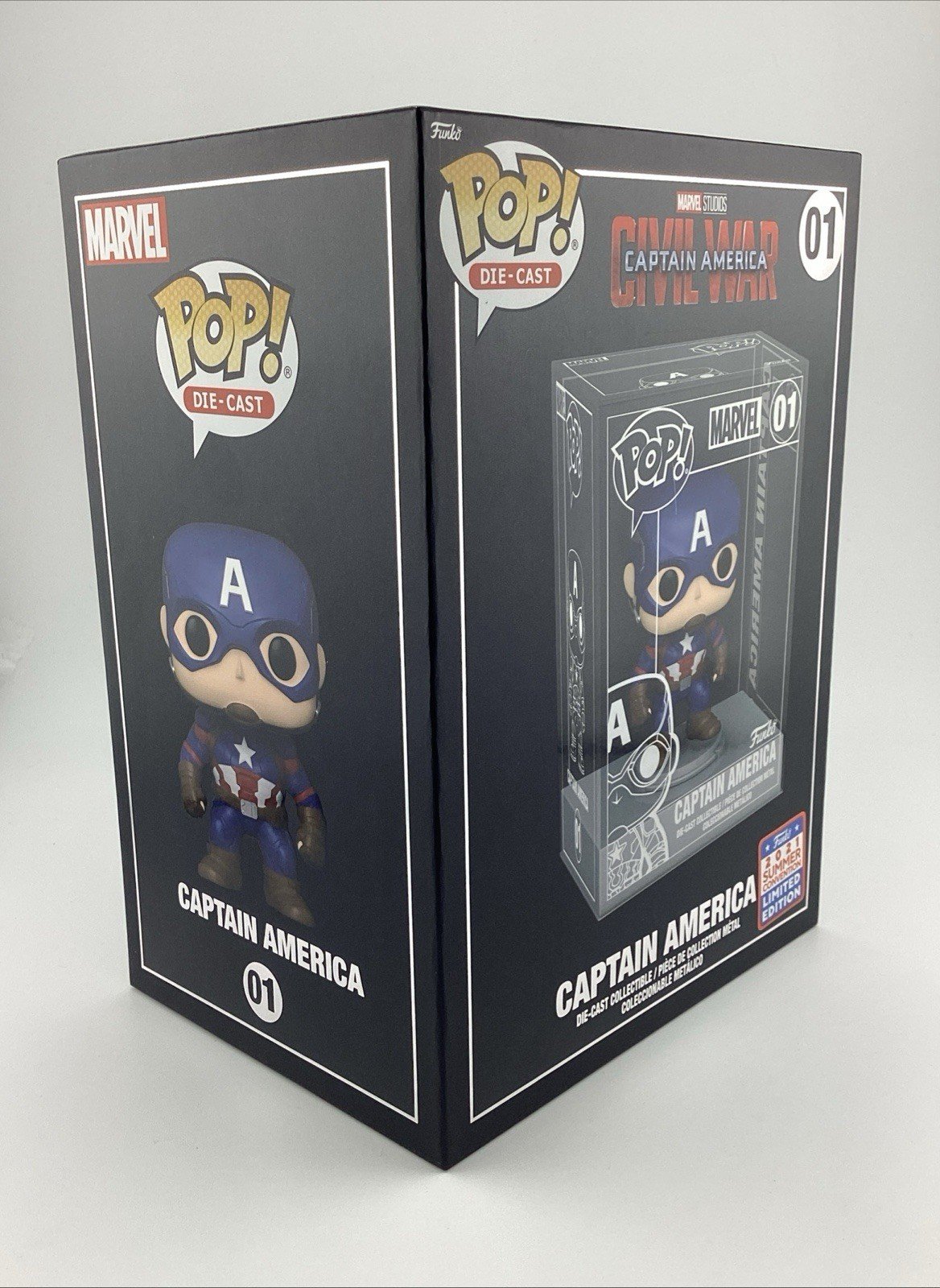 Funko Pop! Vinyl: Marvel - Captain America - Funko Web (FW) (Exclusive) #1