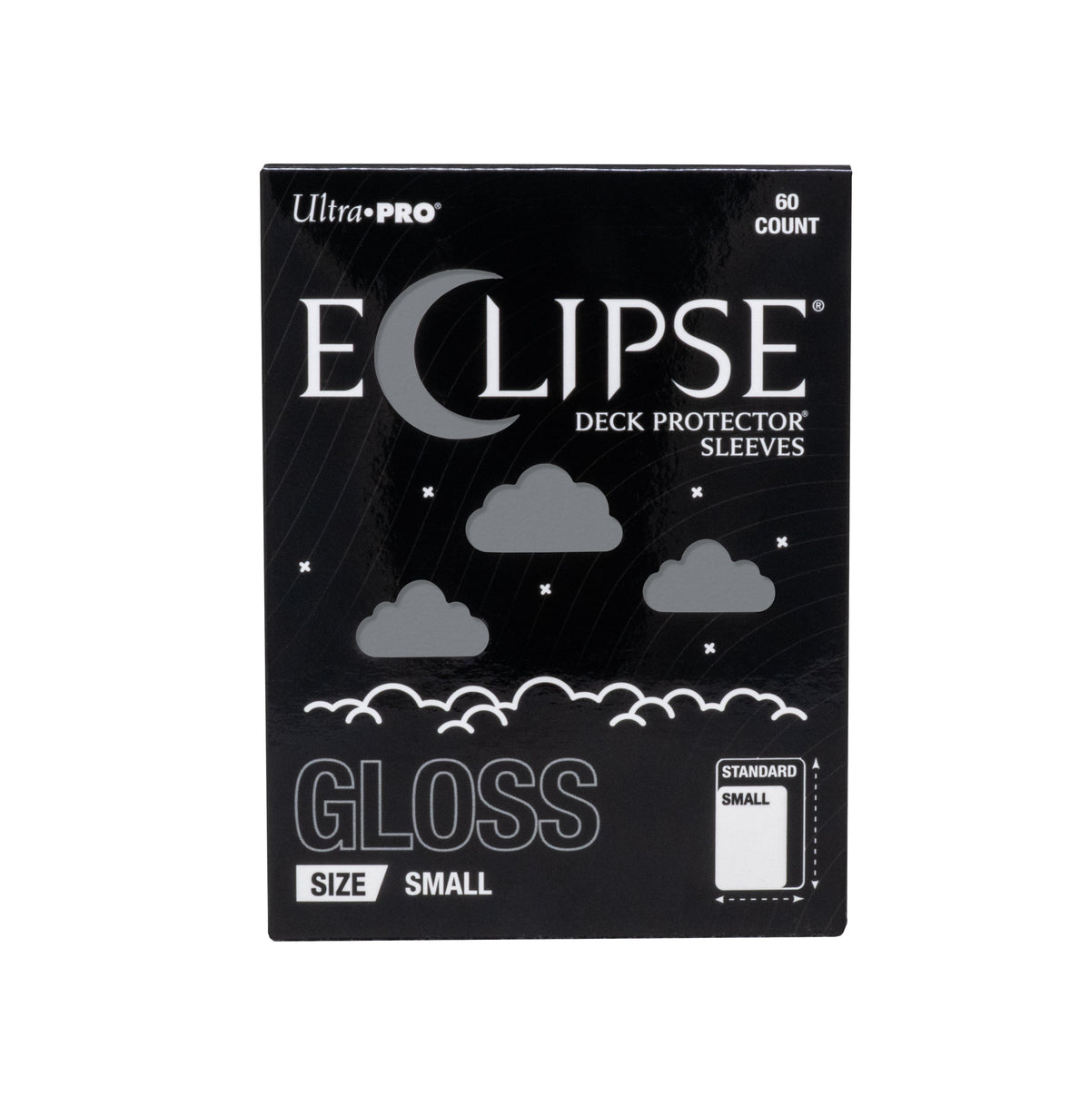Ultra PRO Eclipse Gloss Small Deck Protector Sleeves Smoke Grey 60CT – Premium TCG Trading Card Sleeves for Collectible Card Games, Fully Opaque Card Protection (PRE-ORDER AUGUST)