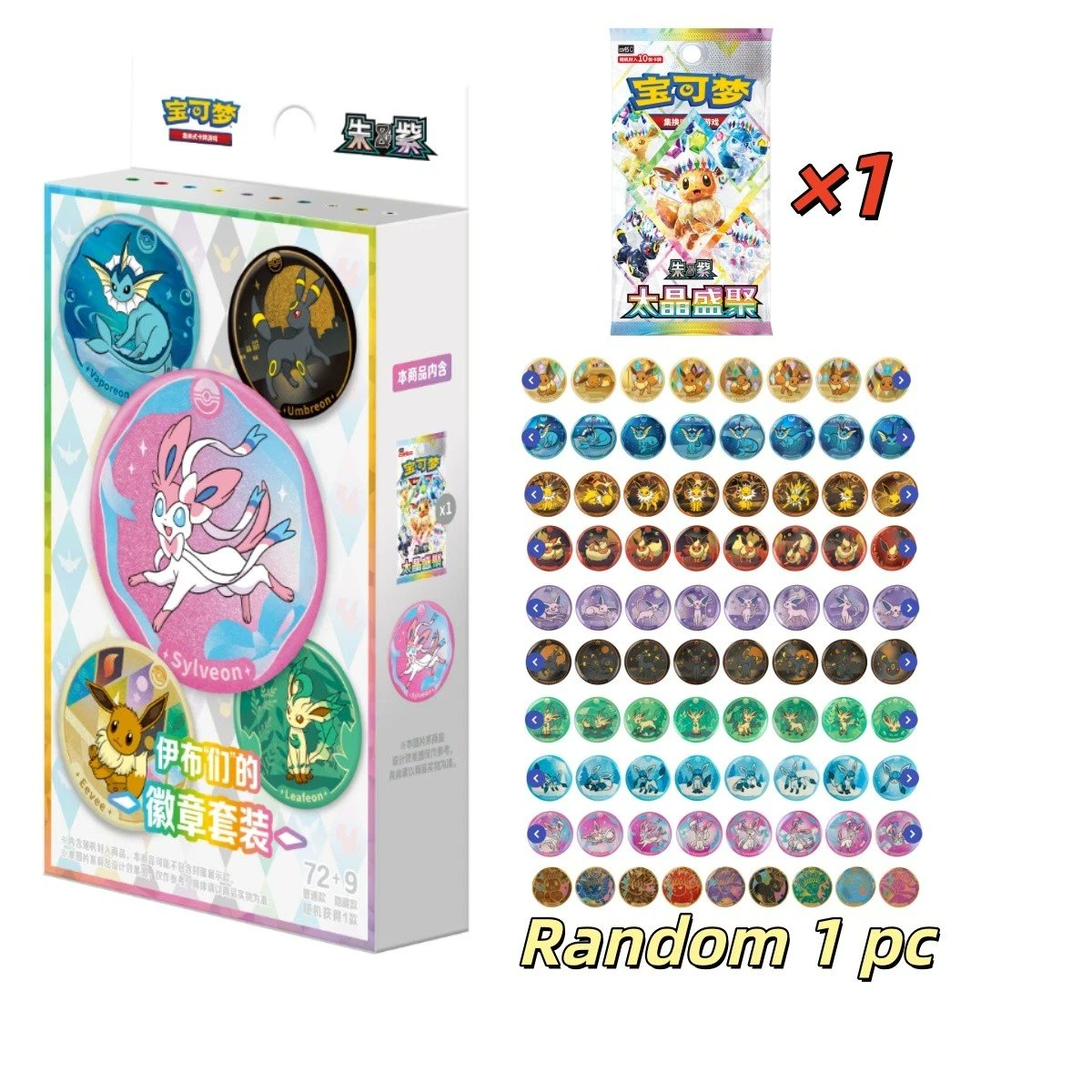 Pokemon Terastal Grand Gathering Badge Set