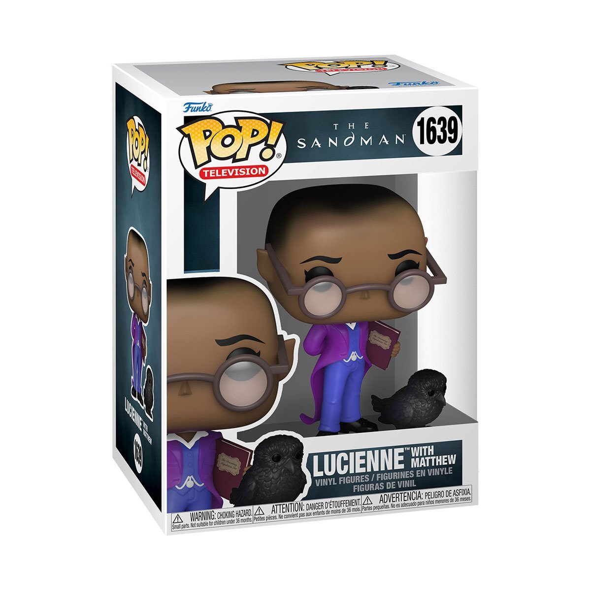 The Sandman Funko Pop! Television - Set of 4 (Dream #1638, Lucienne with Matthew #1639, Lucider #1640, and The Corinthian #1641) Collectible Vinyl Figures