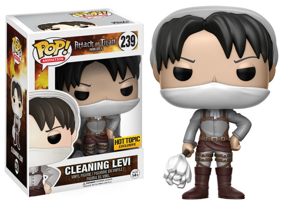 Funko Pop! Vinyl: Attack on Titan - Cleaning Levi - Hot Topic (HT)... #239